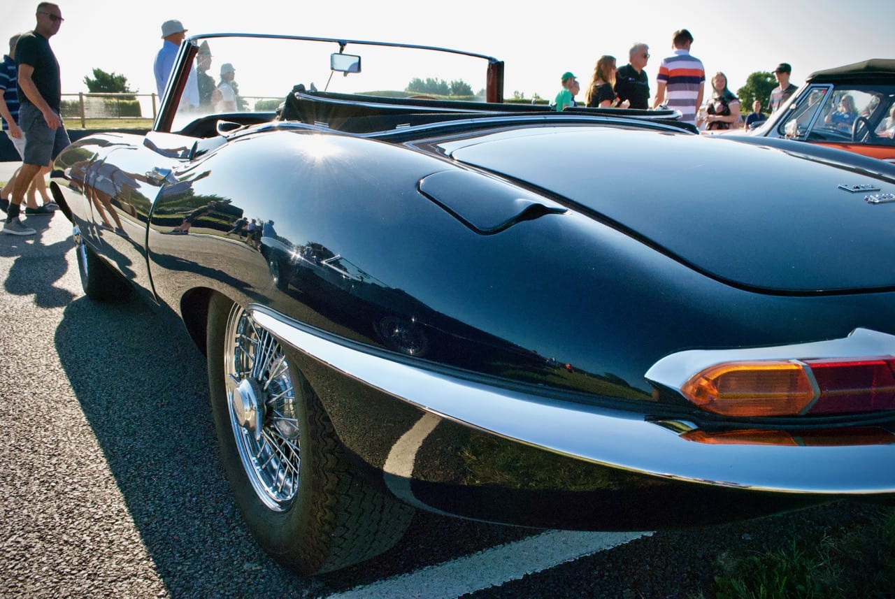 Jaguar E-Type rear at Goodwood