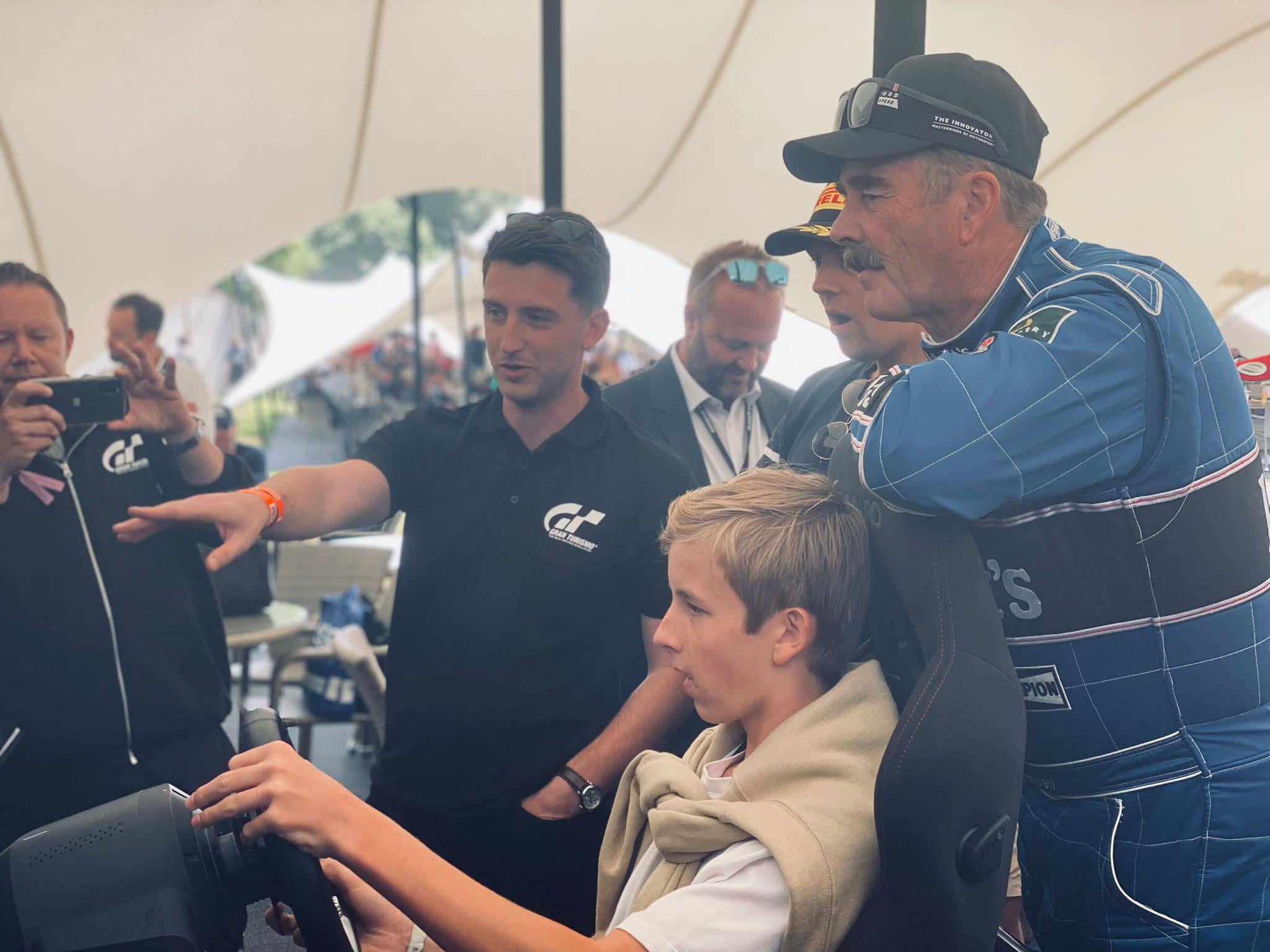 Nigel Mansell gets sim racing advice