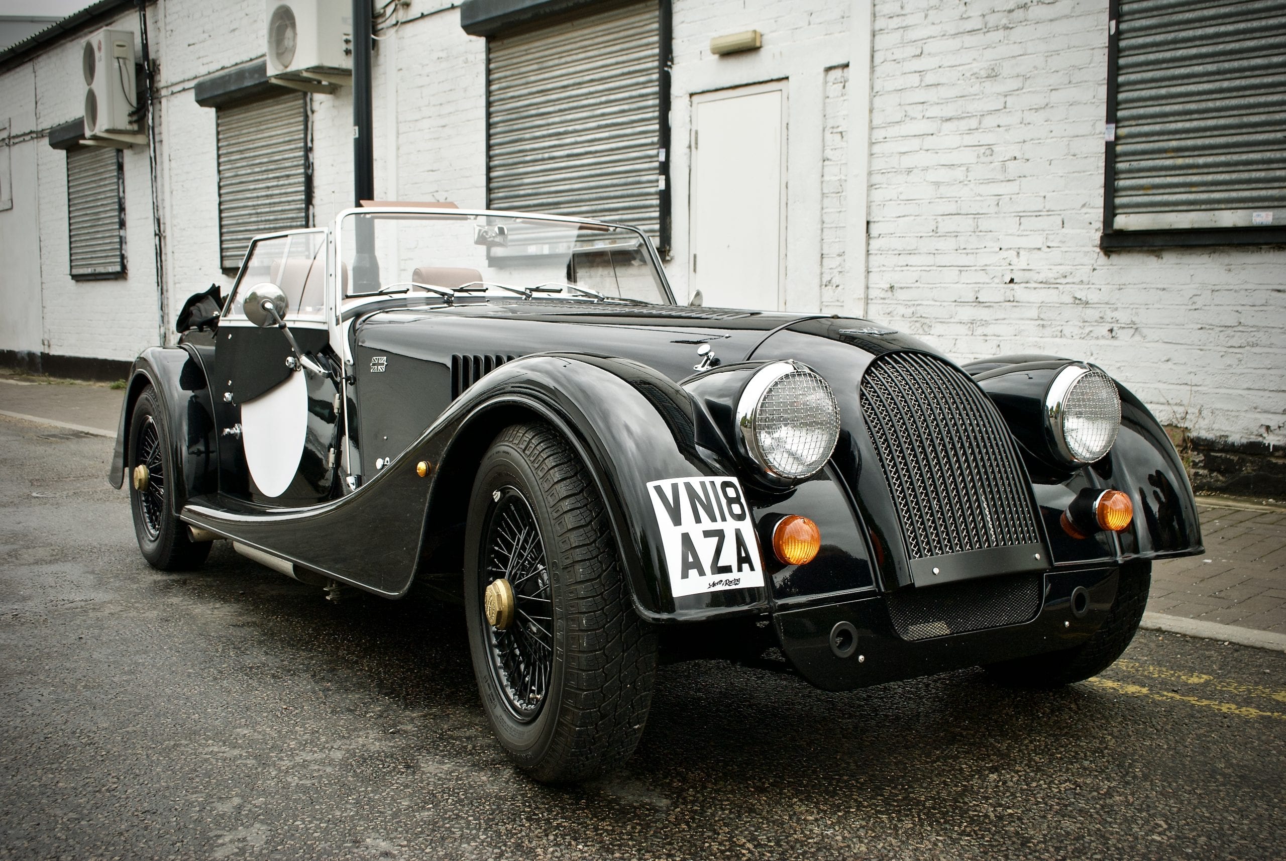 Morgan car 4/4 black